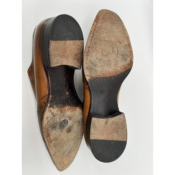 To Boot New York Viceroy Brogue Wingtip Leather Oxfords Cognac Brown Men’s 9.5 - Picture 9 of 12